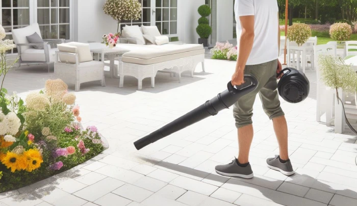 Leaf Blower White Patio